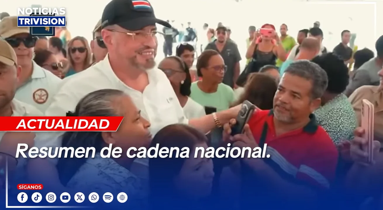 Resumen de cadena nacional: Rodrigo Chaves promete continuar con proyectos clave pese a críticas