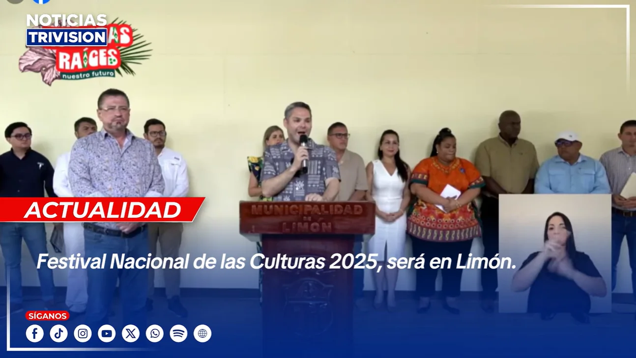 Festival Nacional de las Culturas 2025 se celebrará en Limón