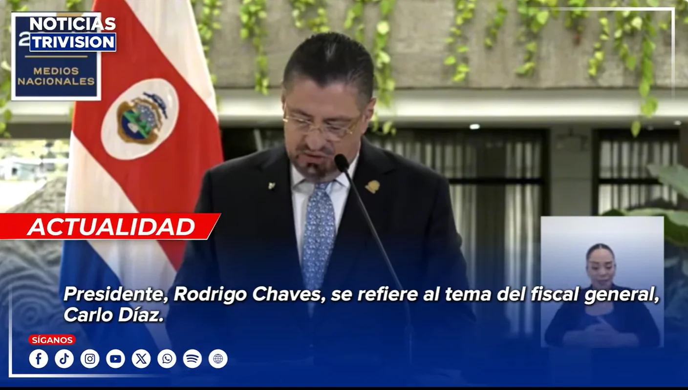 Presidente Chaves critica irregularidades en el nombramiento de pareja del fiscal Carlo Díaz
