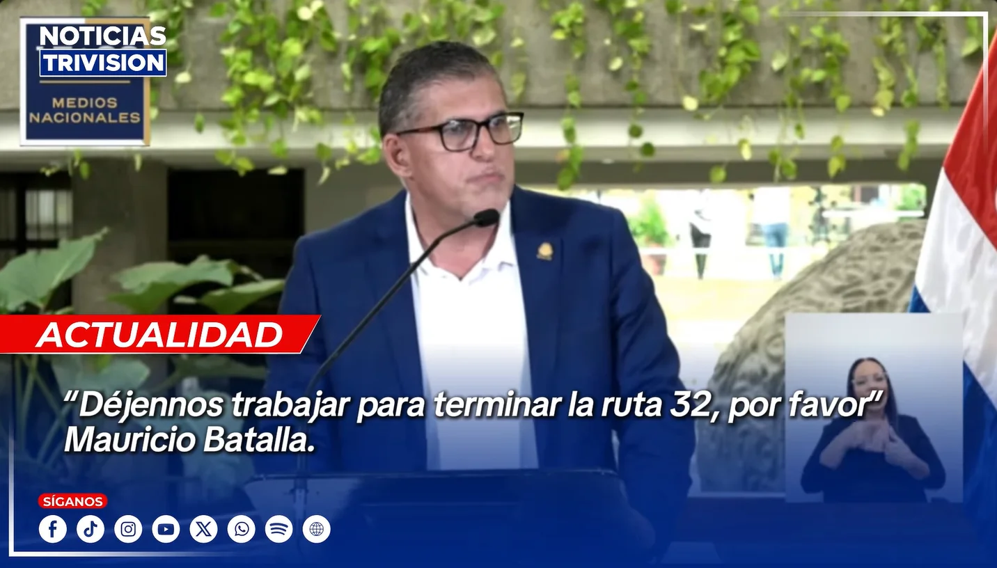 Ministro Batalla pide a Uniproli que permita avanzar en Ruta 32