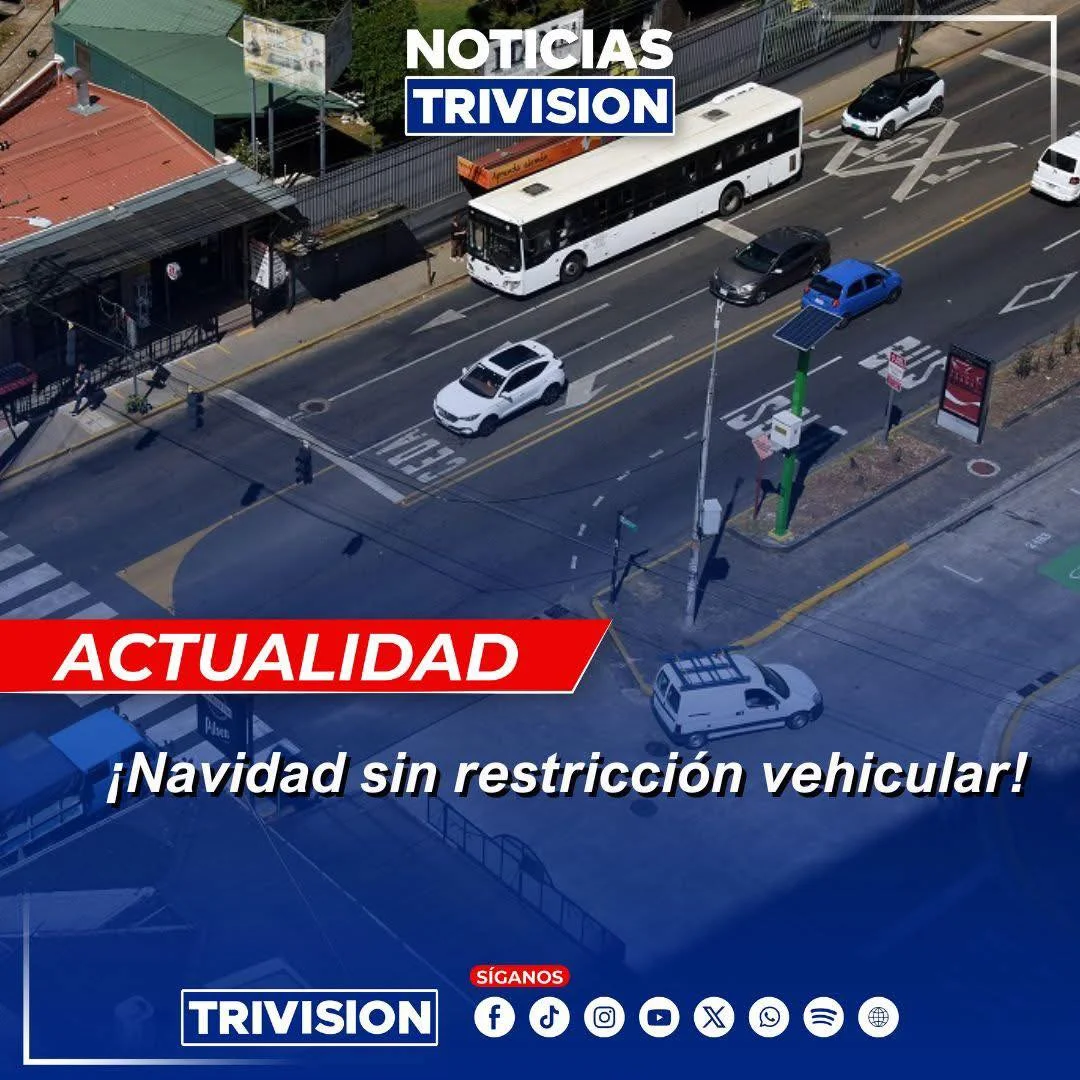 San José sin restricción vehicular del 23 de diciembre al 3 de enero