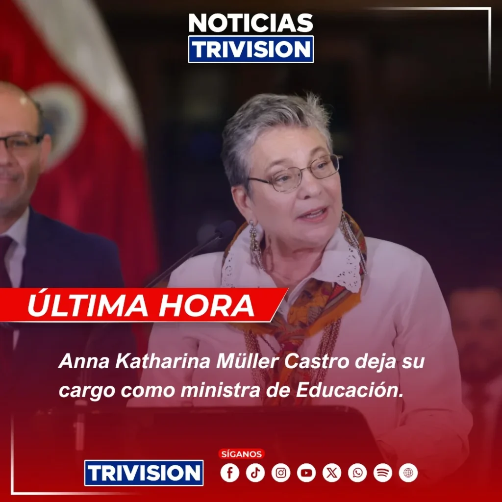 Anna Katharina Müller renuncia Ministerio Educación