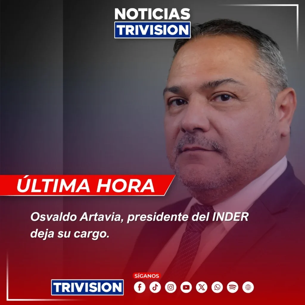 Osvaldo Artavia renuncia INDER