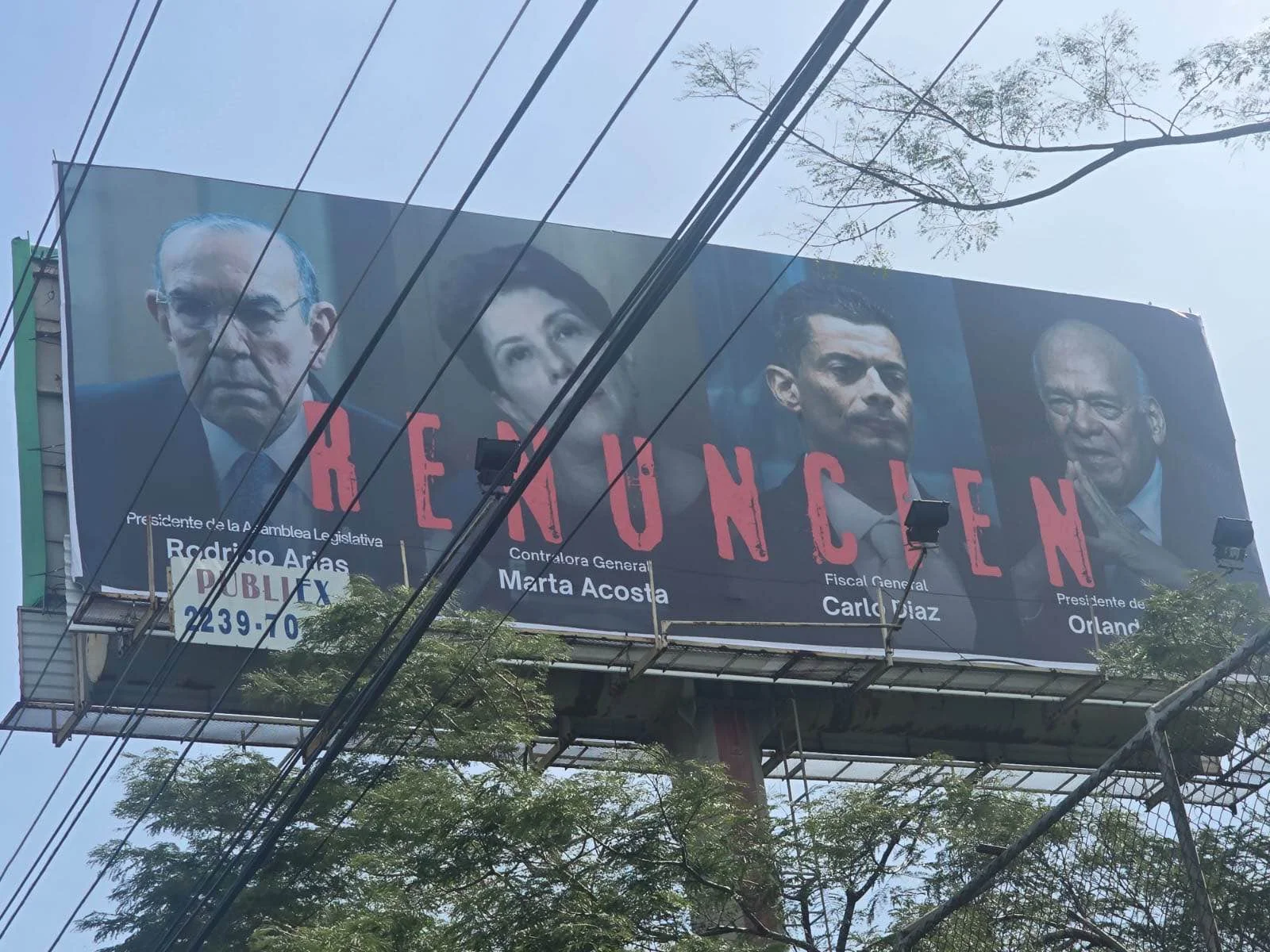 Vallas piden la renuncia de altos funcionarios en Costa Rica