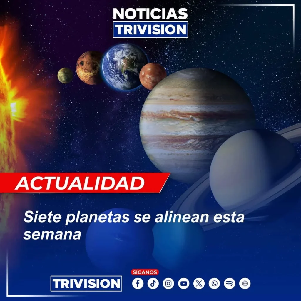 siete planetas se alinearán en febrero