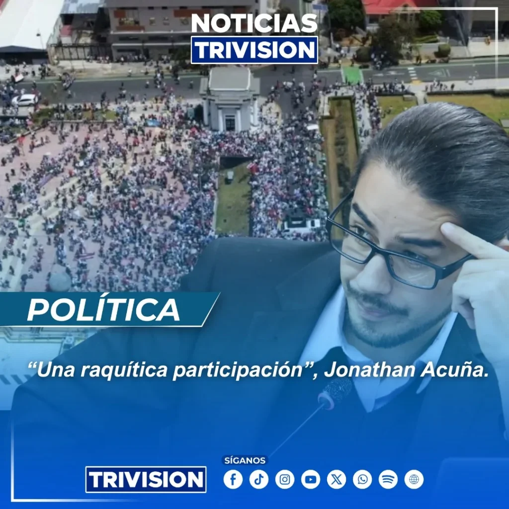 Diputado Acuña critica baja asistencia en marcha