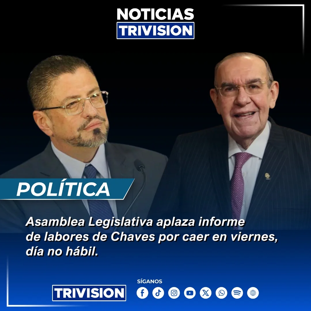 El presidente Rodrigo Chaves presentará su informe de labores el 5 de mayo, tras solicitud rechazada para el 2