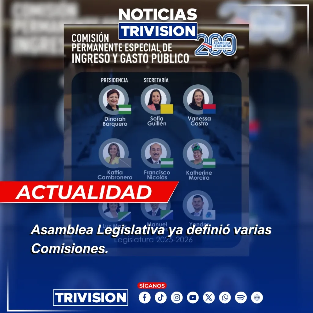 comisiones clave Asamblea Legislativa 2025