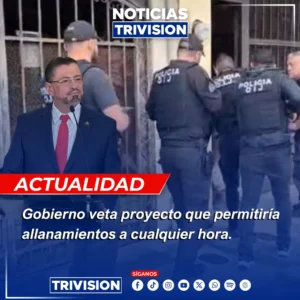 veto presidencial proyecto de allanamientos