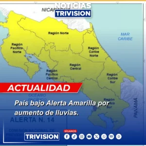 Costa Rica bajo Alerta Amarilla por aumento de lluvias