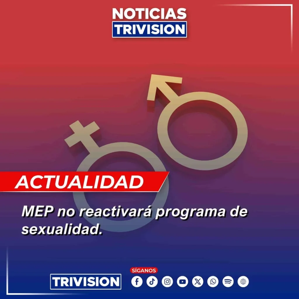 MEP descarta programa de sexualidad integral