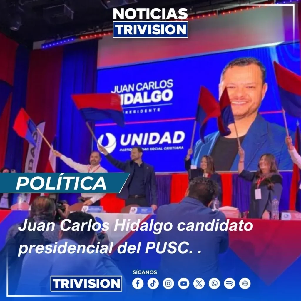 Juan Carlos Hidalgo candidato presidencial del PUSC
