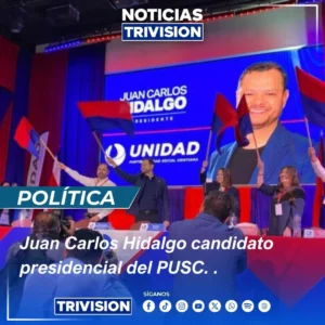 Juan Carlos Hidalgo candidato presidencial del PUSC