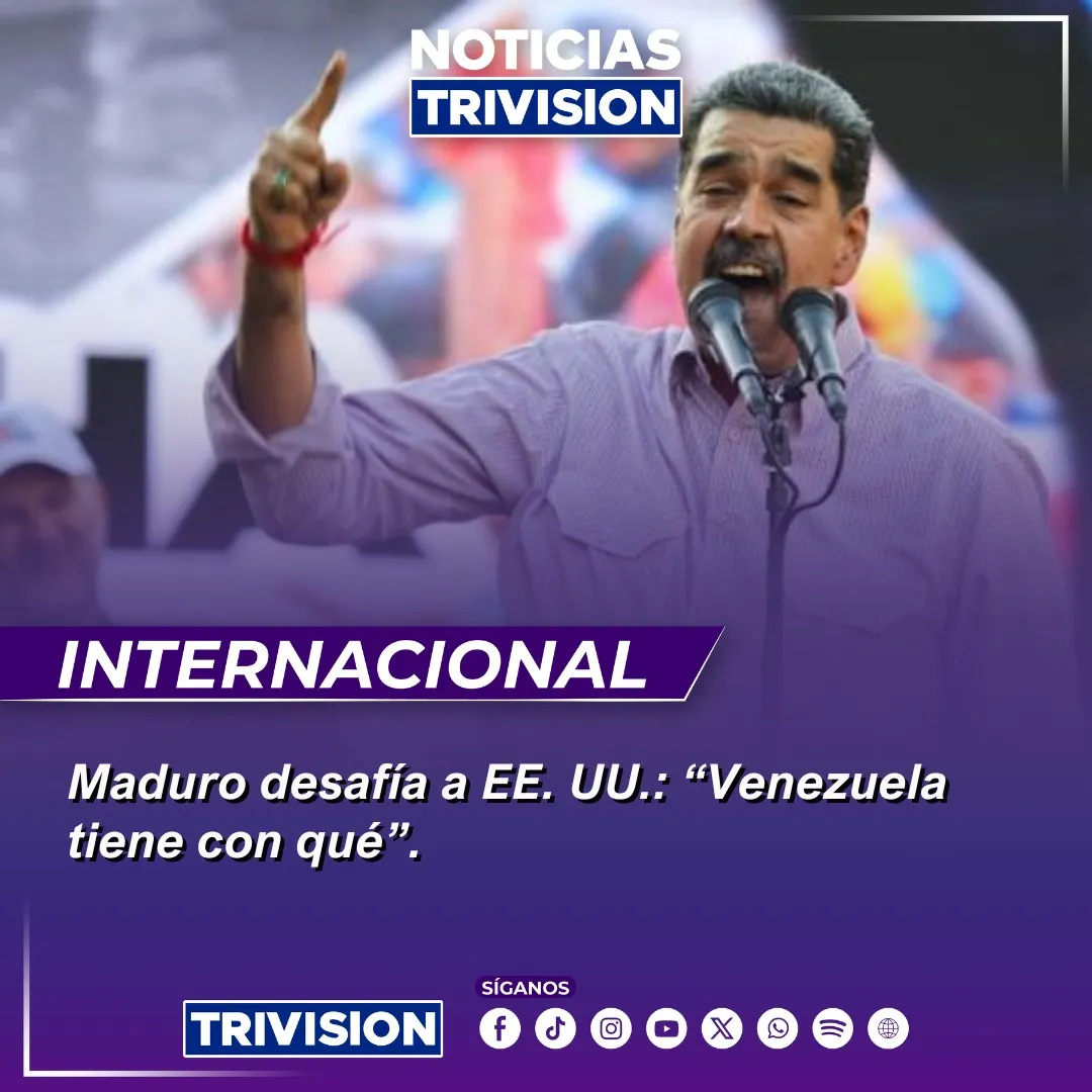 Nicolás Maduro afirma que Venezuela tiene capacidad defensiva ante Estados Unidos