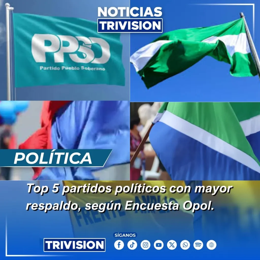 Partido Pueblo Soberano lidera encuesta