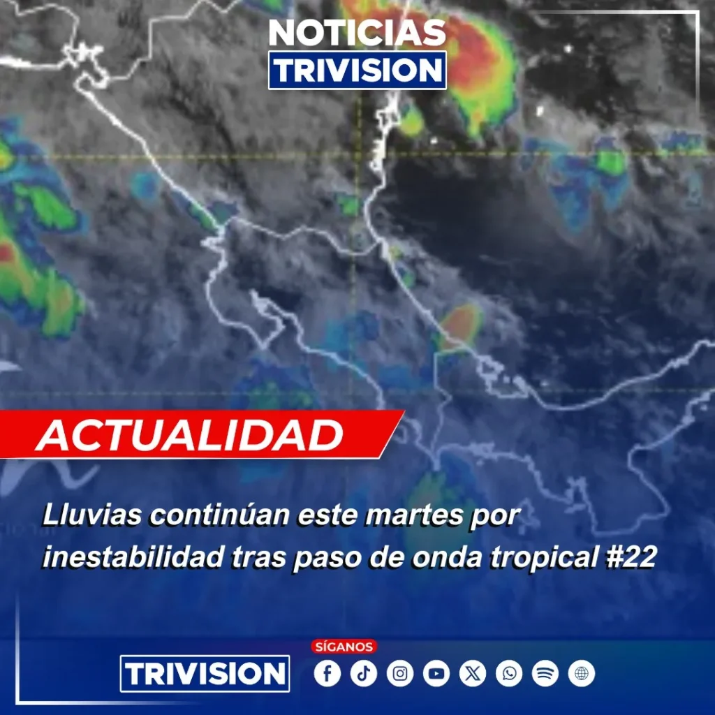 sistema de baja presión mantiene lluvias