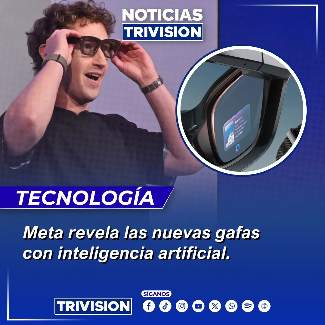 Mark Zuckerberg presenta gafas inteligentes de Meta con IA integrada
