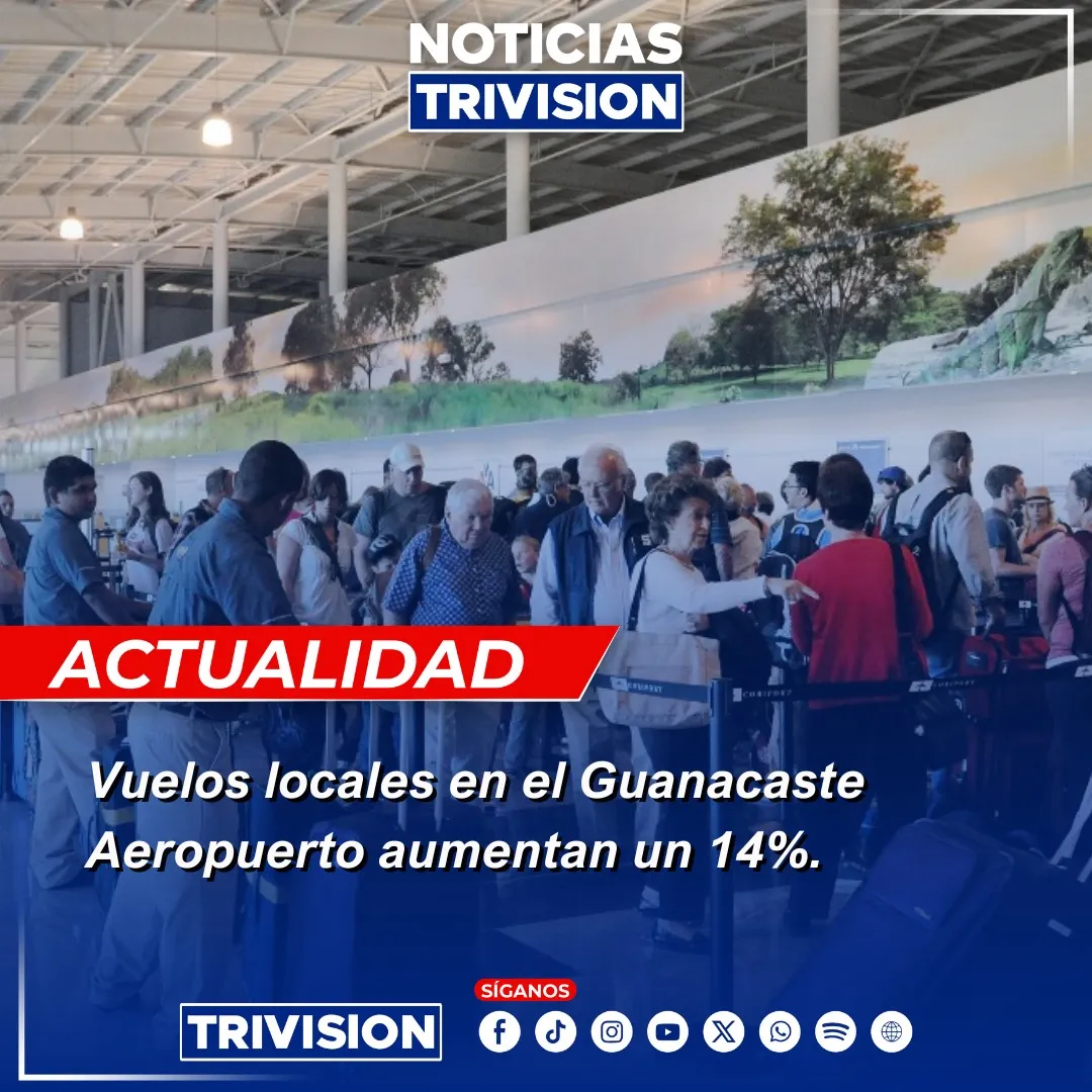 Guanacaste Aeropuerto aumenta 14% vuelos locales