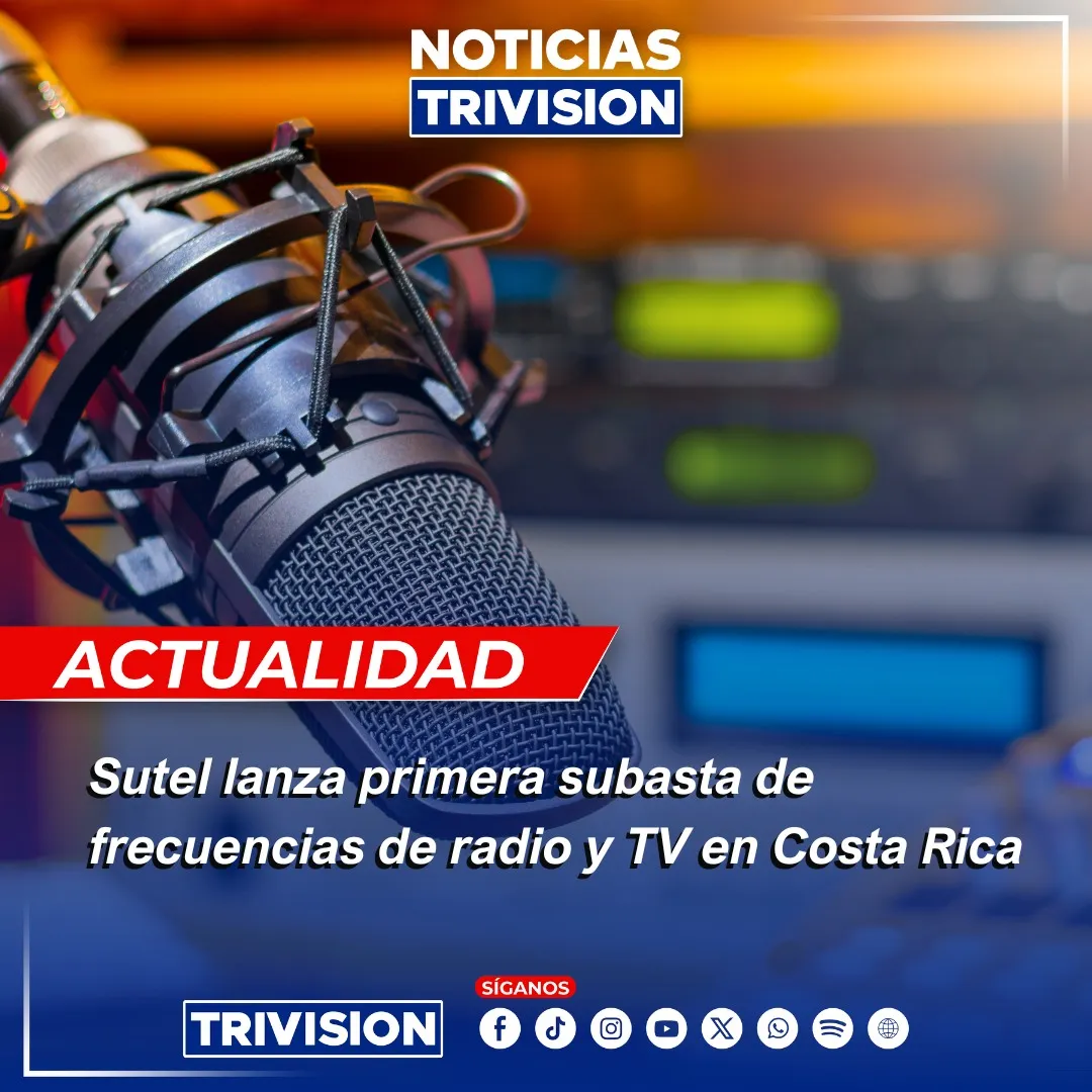 Sutel anuncia primera subasta de frecuencias de radio y TV en Costa Rica