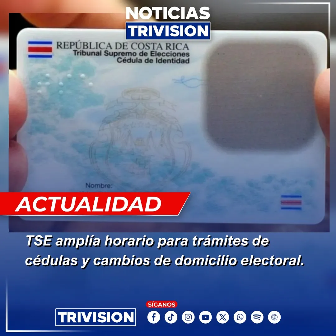 TSE amplía horario para trámites de cédula y domicilio electoral