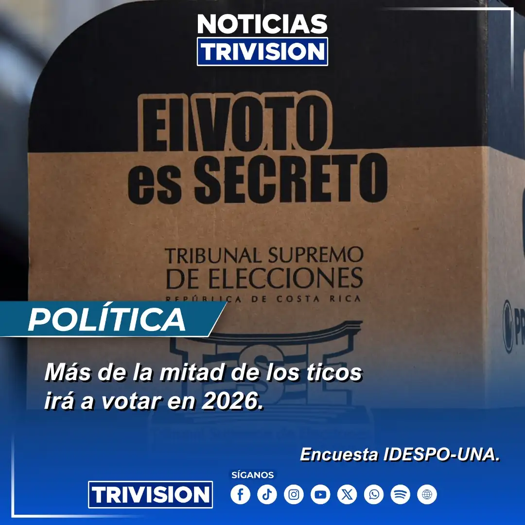 El 61% de costarricenses confirma voto para 2026 según IDESPO