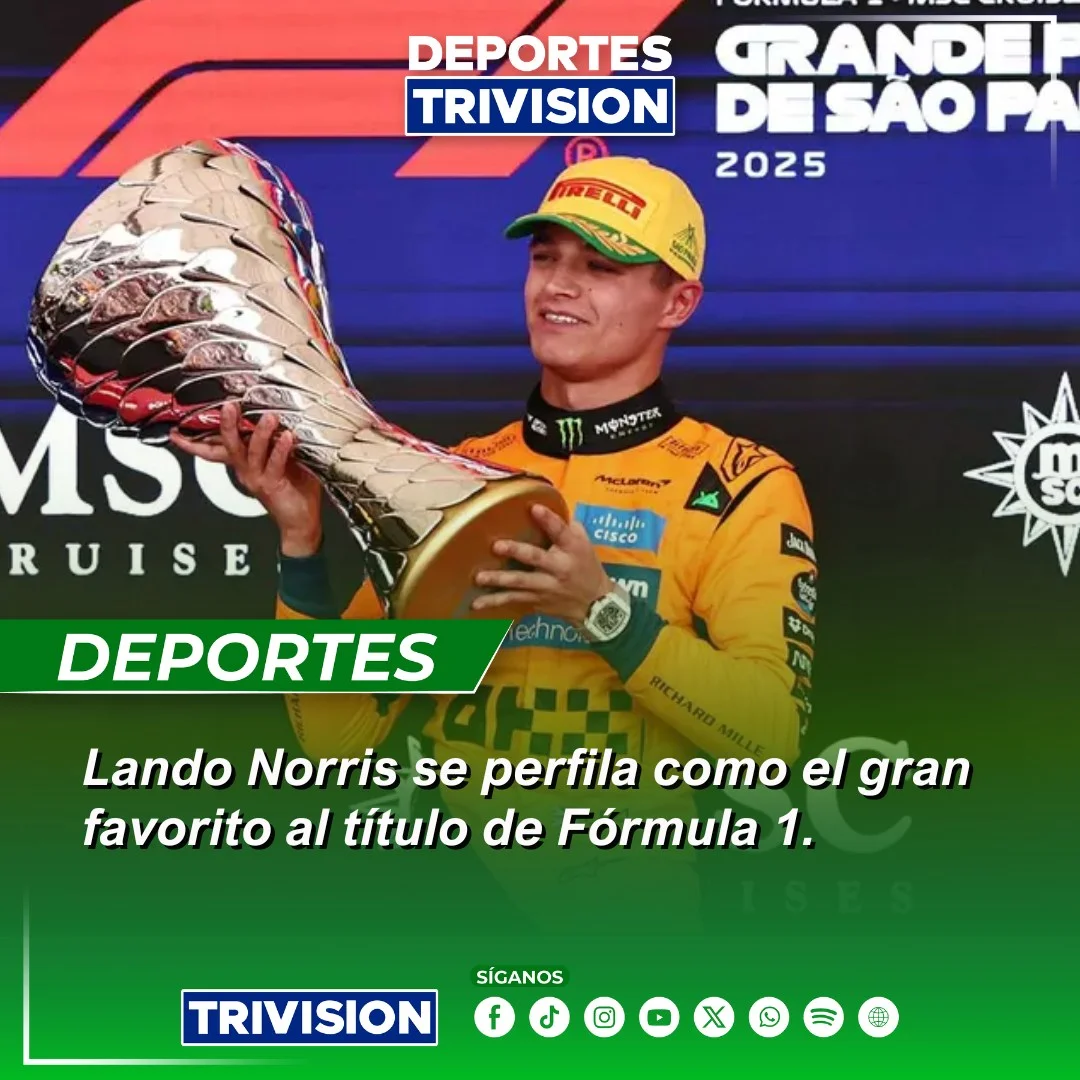 Lando Norris se acerca al título mundial de Fórmula 1