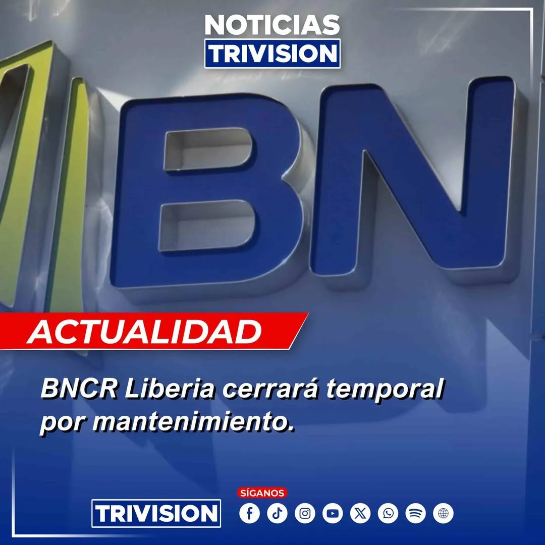 Sucursal del Banco Nacional en Liberia cerrará temporalmente