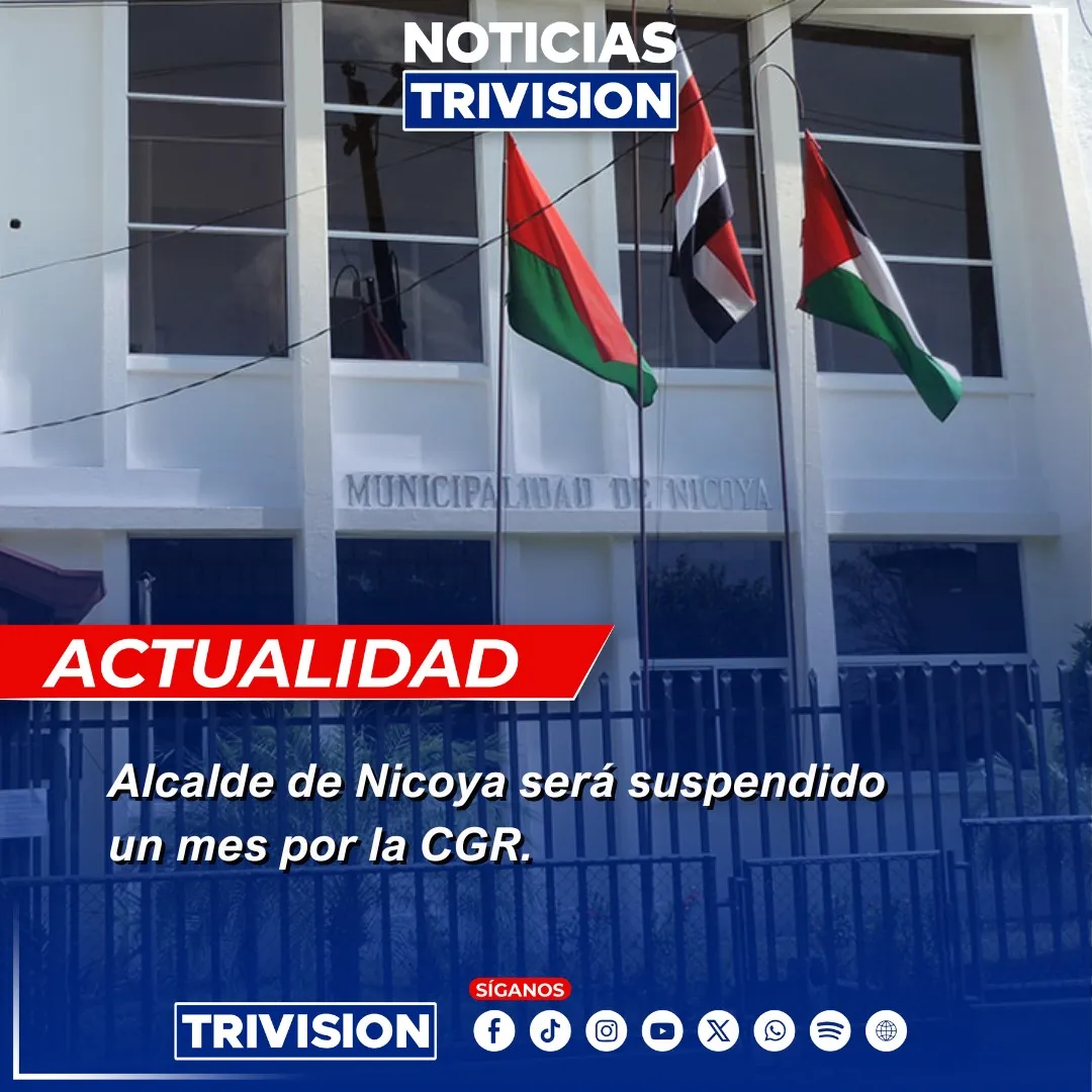 Alcalde de Nicoya recibe suspensión por 30 días