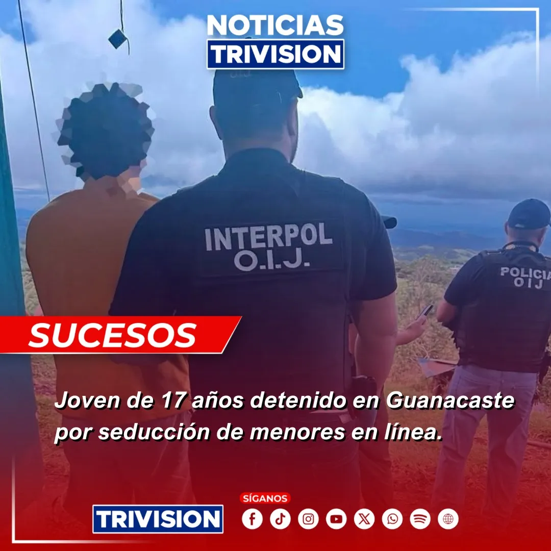 Detención en Tilarán por seducción de menores en internet