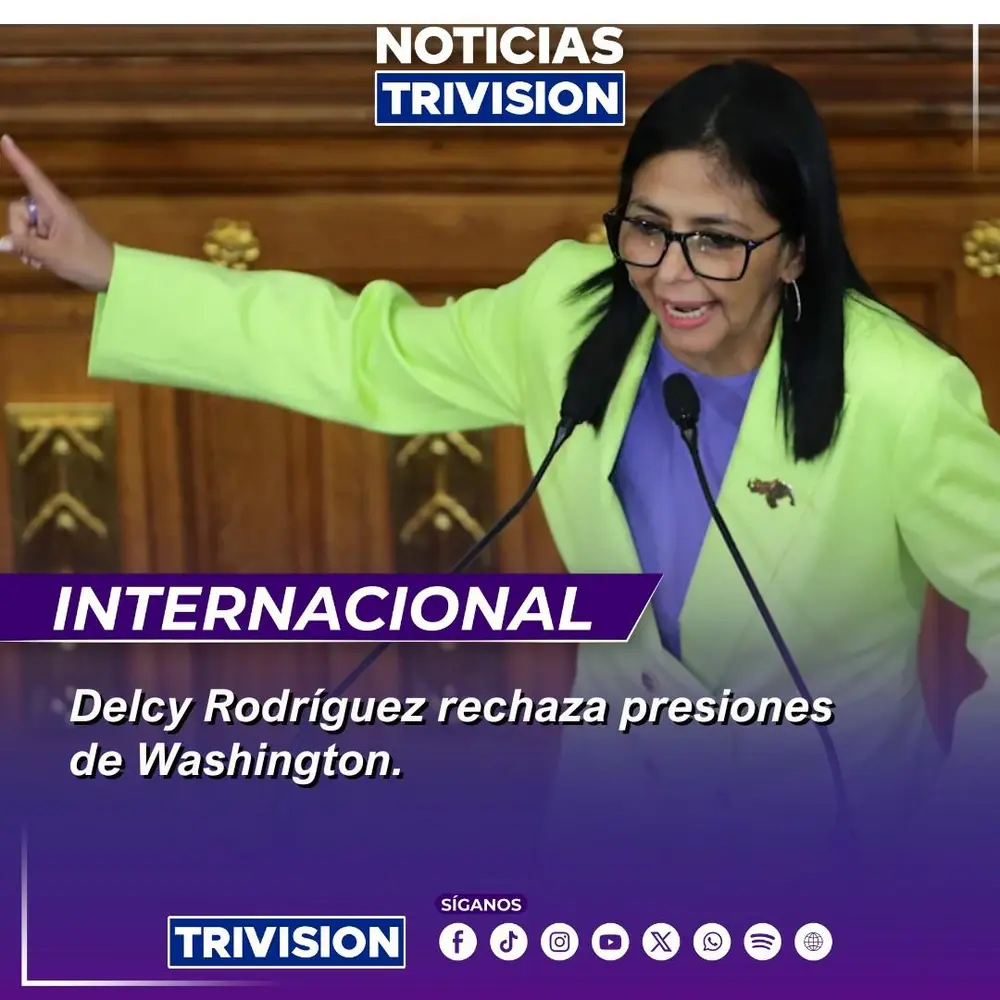 Delcy Rodríguez afirma que Venezuela ha tenido “suficiente” de exigencias de EE.UU