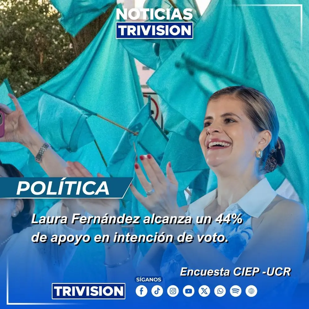 Laura Fernández lidera intención de voto con 44%, según encuesta CIEP-UCR del 28 de enero