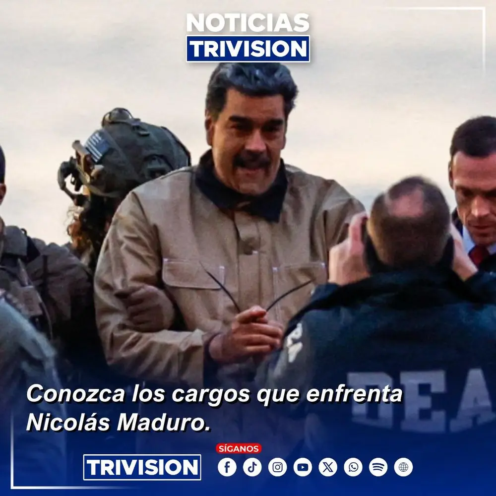 Nicolás Maduro enfrentará cargos por narcoterrorismo y posesión de armamento destructivo en EE. UU.