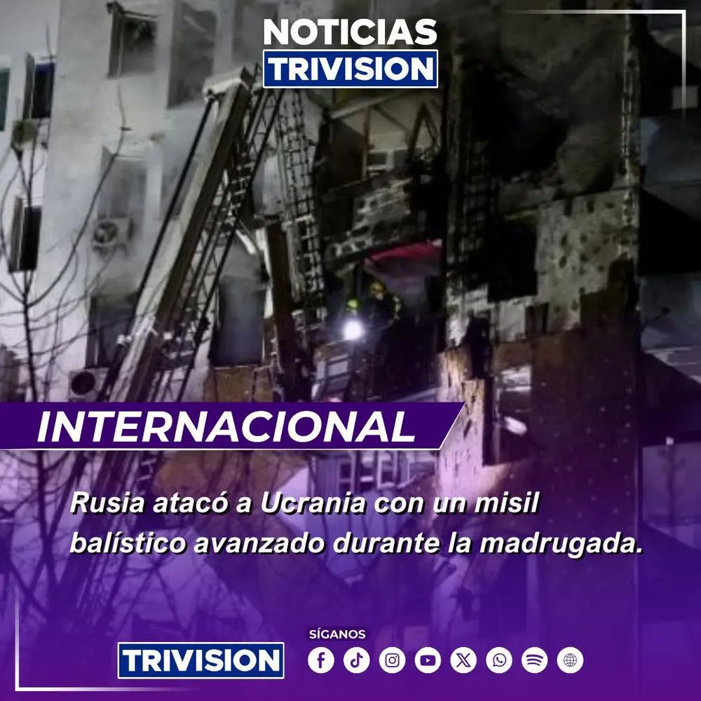 Rusia lanza bombardeo con misil hipersónico Oreshnik contra Ucrania