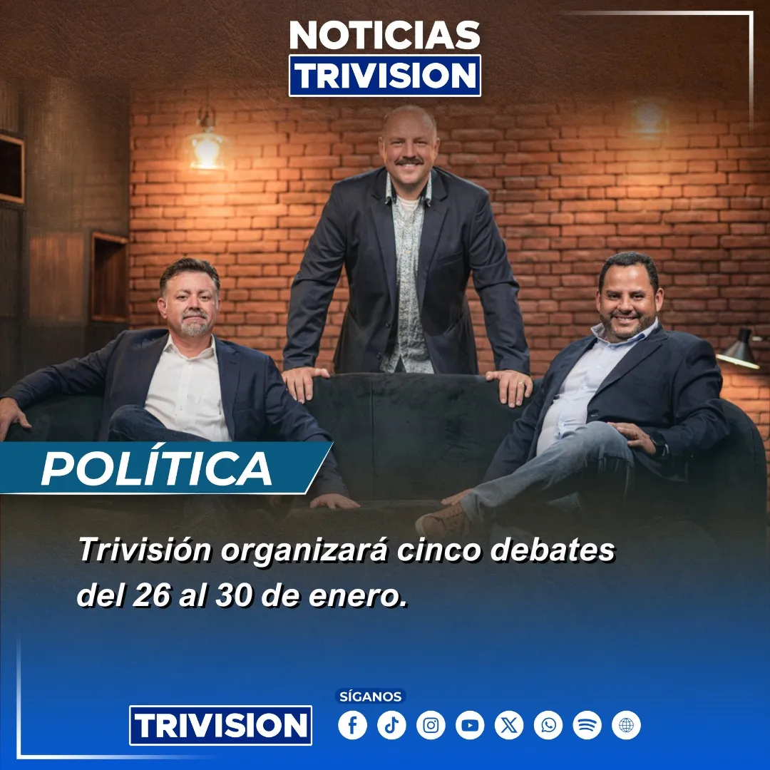 Trivisión realizará cinco debates presidenciales del 26 al 30 de enero