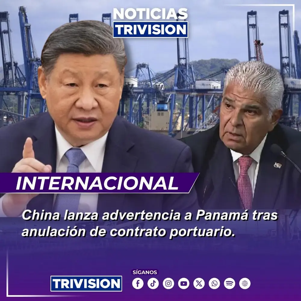 China advierte a Panamá sobre posibles repercusiones tras anulación de contrato portuario