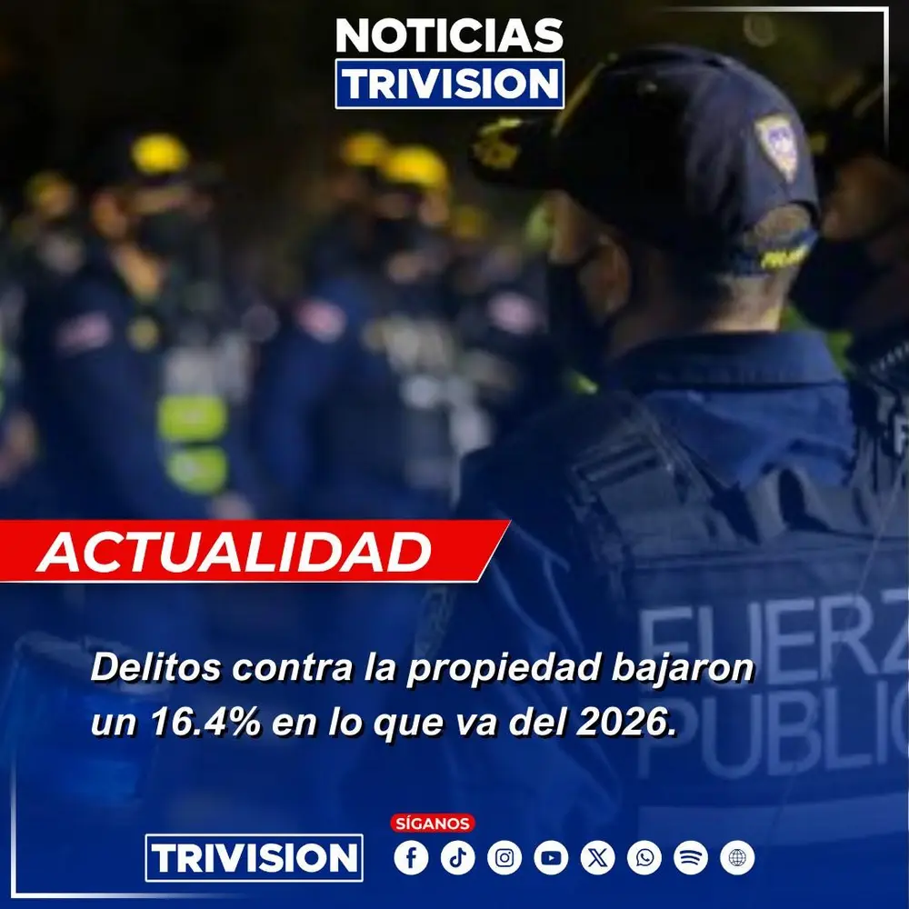Disminuyen los delitos contra la propiedad en Costa Rica: reducción del 16.4% en 2026
