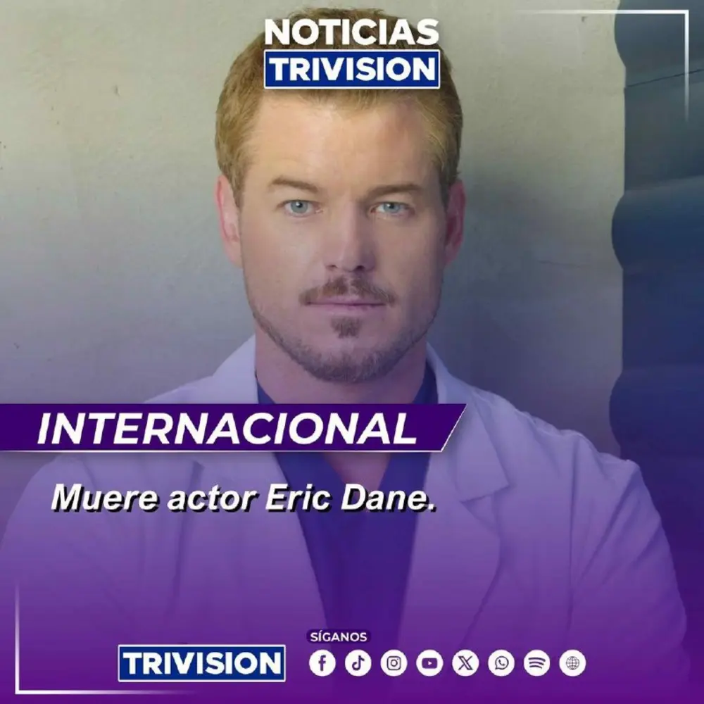Eric Dane, el emblemático “McSteamy” de Grey’s Anatomy, fallece a los 53 años por ELA