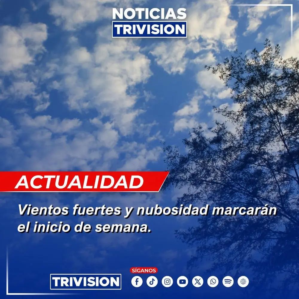Intensificación de vientos alisios prevé lluvias y temperaturas frescas en Costa Rica