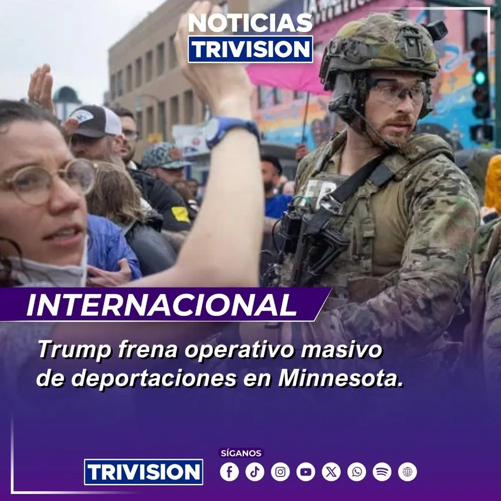 Trump ordena el retiro de agentes migratorios de Minnesota tras protestas y críticas