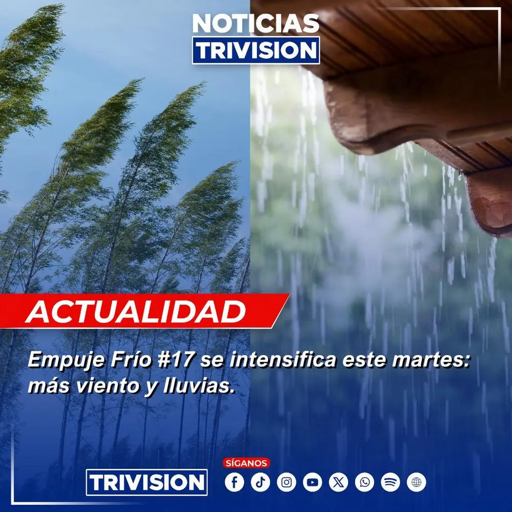 Empuje Frío #17 afectará a Costa Rica con ráfagas de hasta 100 km/h y temperaturas bajas