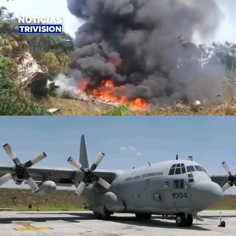 Avión militar con 125 personas se estrella en Colombia: hay decenas de heridos