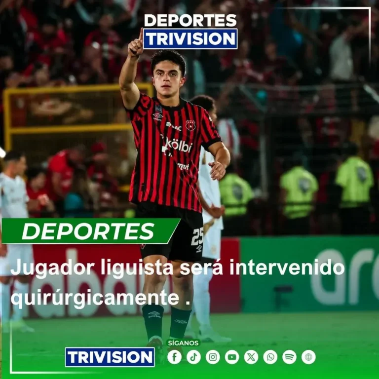 Alajuelense confirma ruptura del ligamento cruzado de Van der Putten