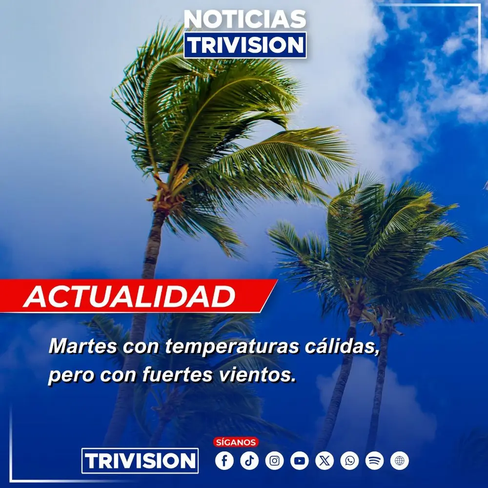 Aumento de presión atmosférica en el mar Caribe genera vientos alisios intensos en Costa Rica