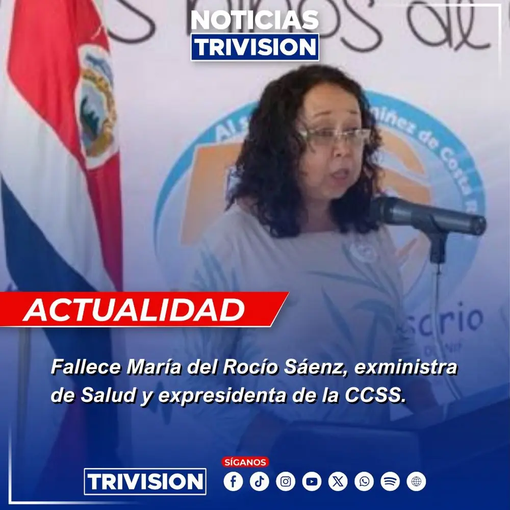 Fallece María del Rocío Sáenz, exministra de Salud y exjefa de la CCSS