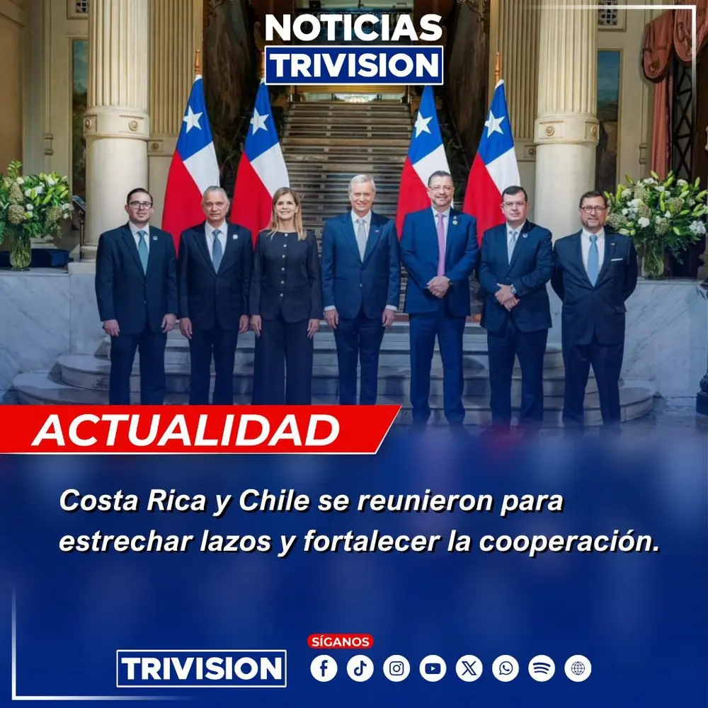 Rodrigo Chaves y Laura Fernández se reúnen con José Antonio Kast en Santiago