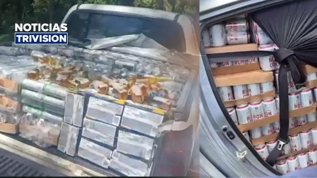 Persecución en Ruta 27 termina con millonario decomiso de licor ilegal