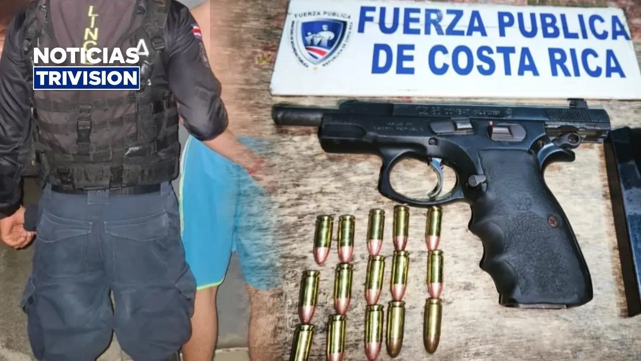 Un arma menos en las calles: detenido por andar con pistola robada en Limón