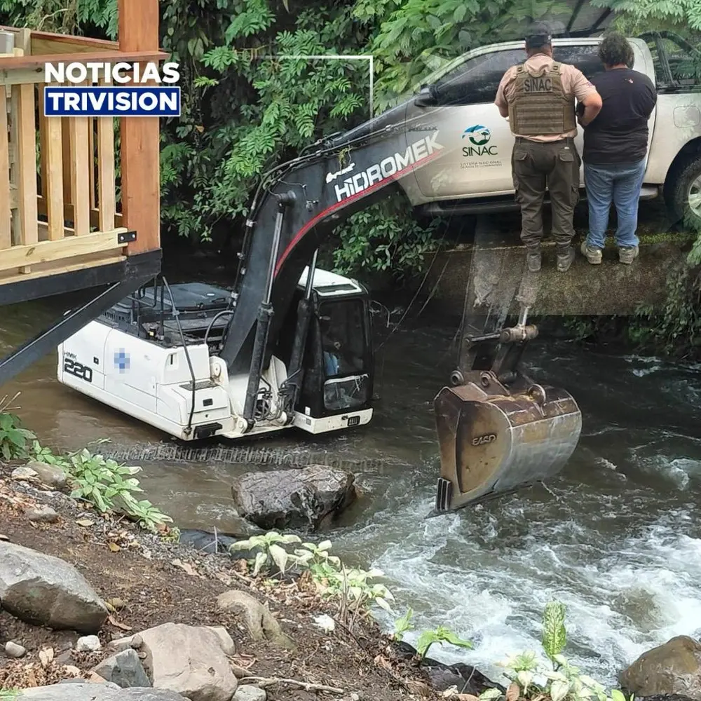 Una persona detenida por presunta extracción ilegal en el río Jiménez de Pococí