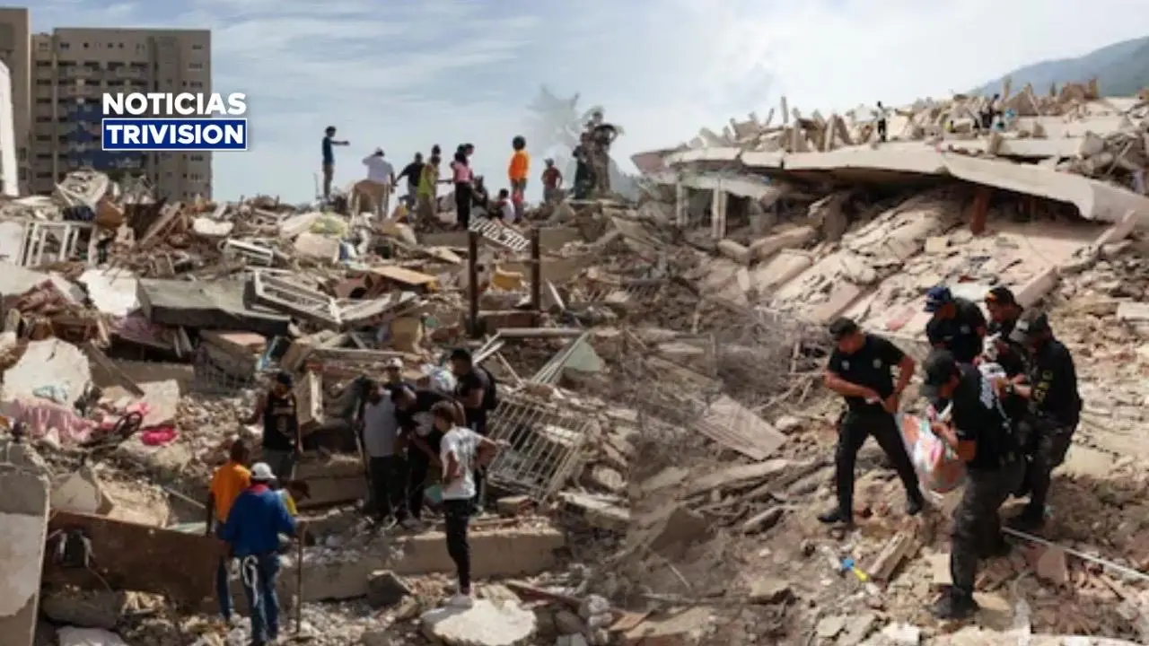Asciende a 589 la cifra de fallecidos por doble terremoto en Venezuela