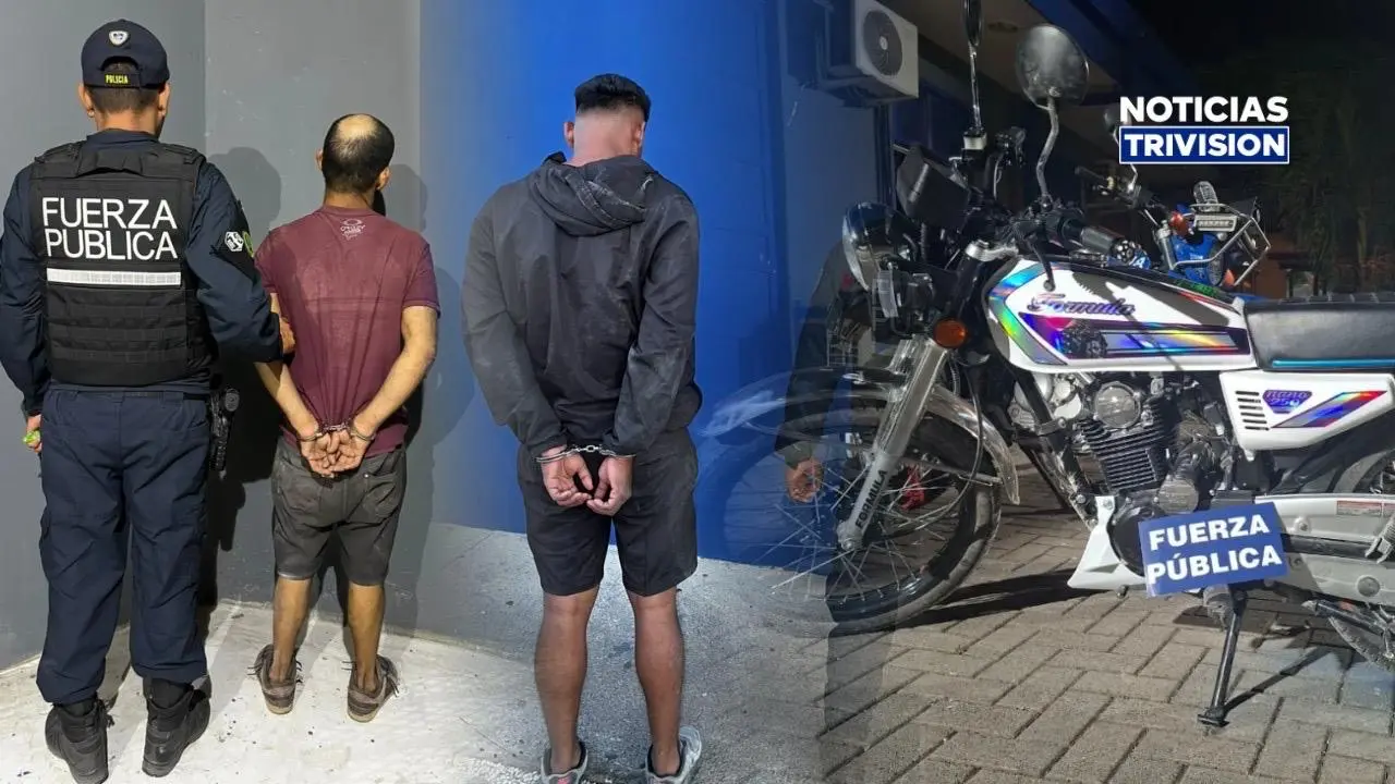 Capturan a dos sospechosos tras intentar robar una motocicleta en Liberia